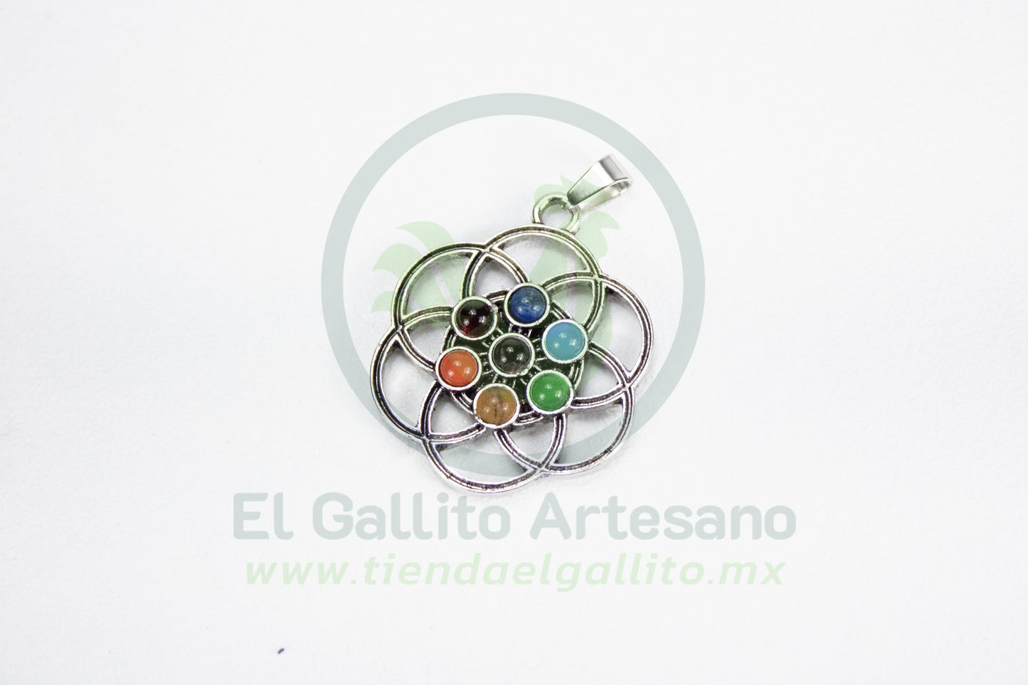 Dije #12 Piedra 7 Chakras