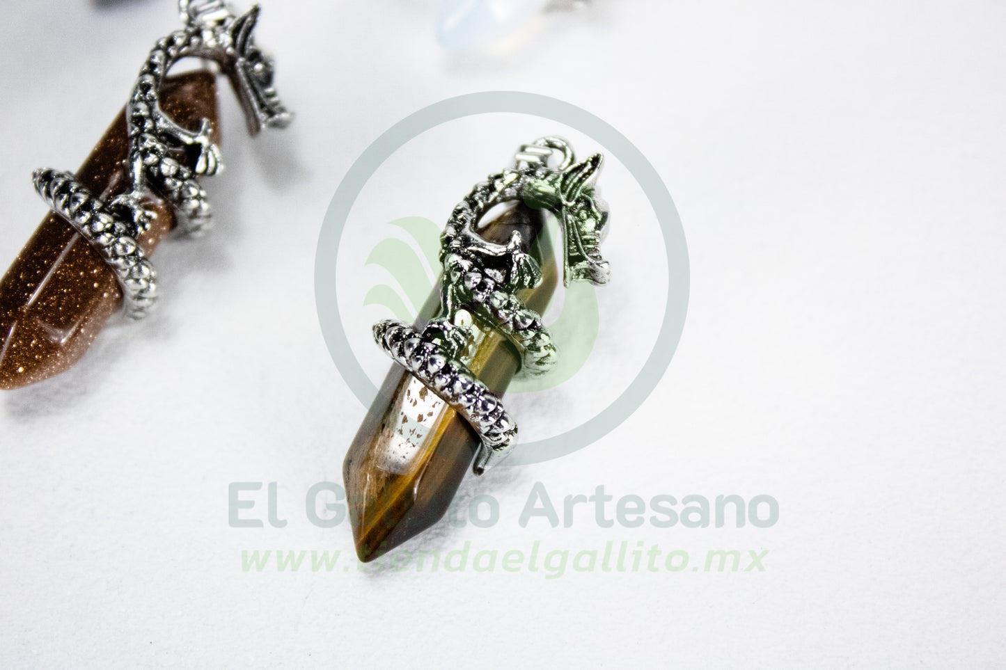 Dije #13 Piedra Obelisco Dragon