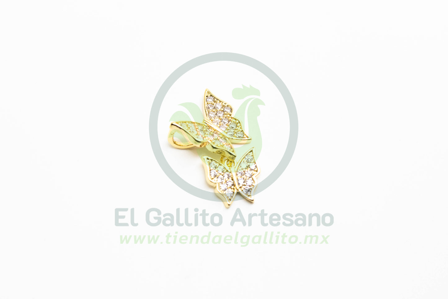 Zirconia #116 Mariposa Doble Pasante
