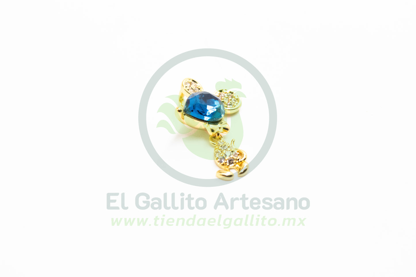 Zirconia #117 Ratoncito Cristal Azul
