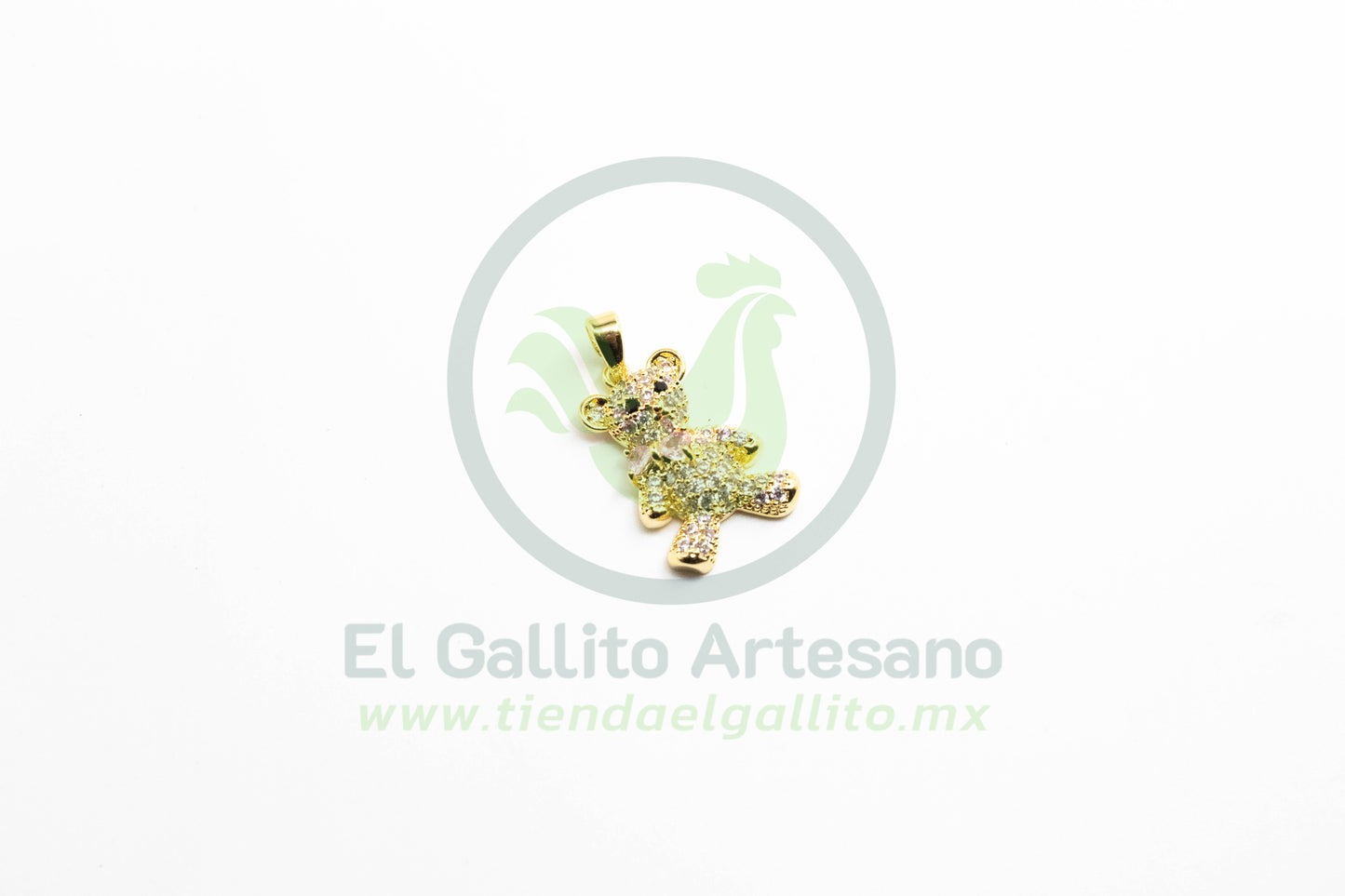 Zirconia #128 Osito Moño Rosa