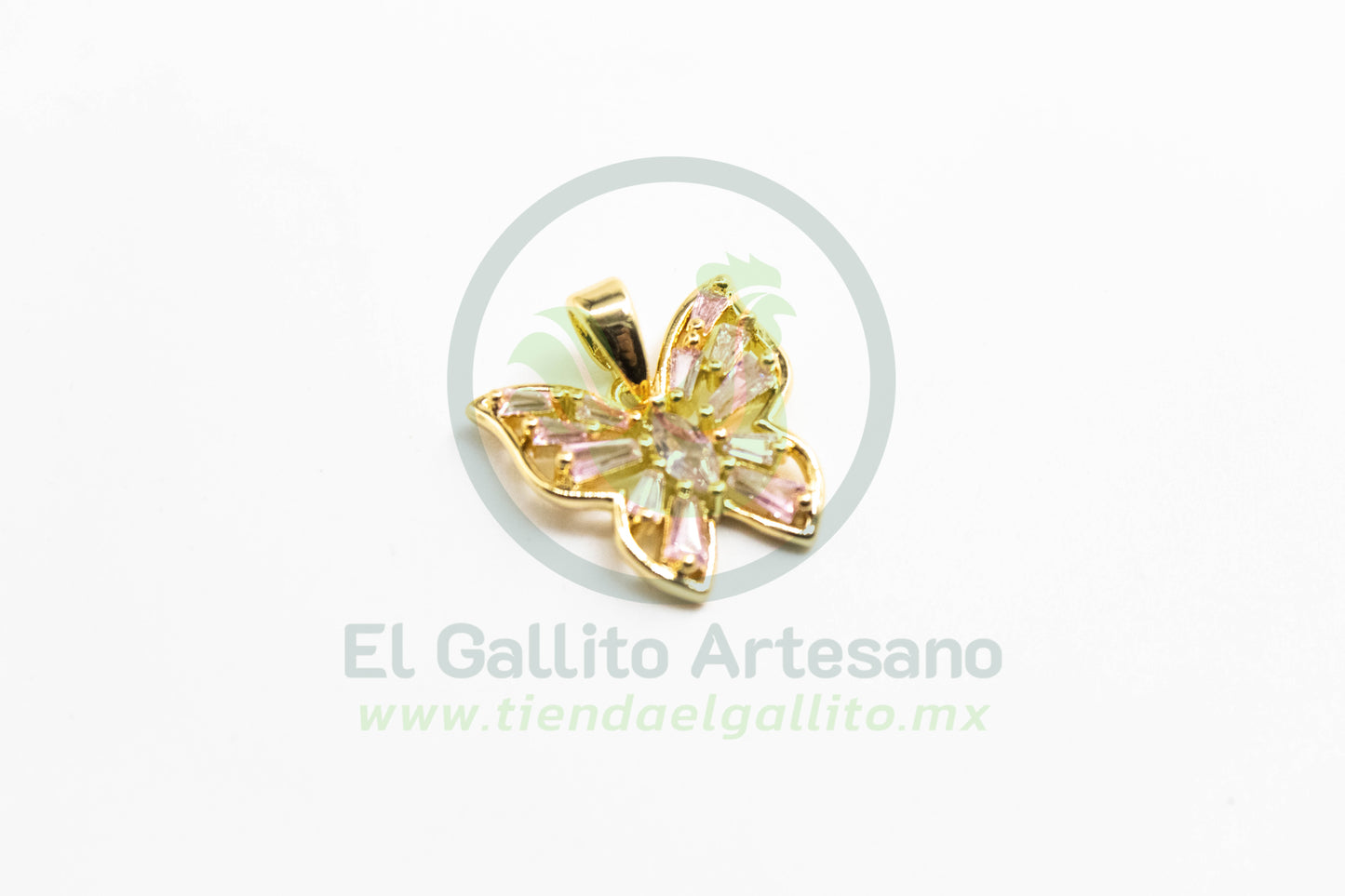 Zirconia #152 Mariposa Gota Rosa