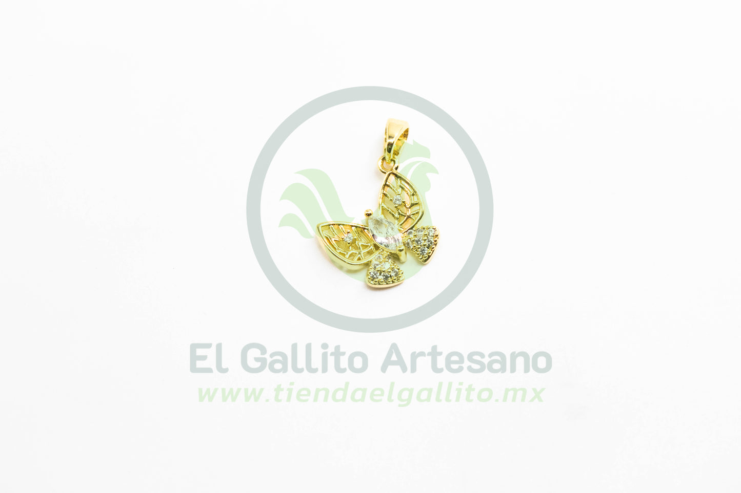 Dije Zirconia #164 | Mariposa Cristal Grande
