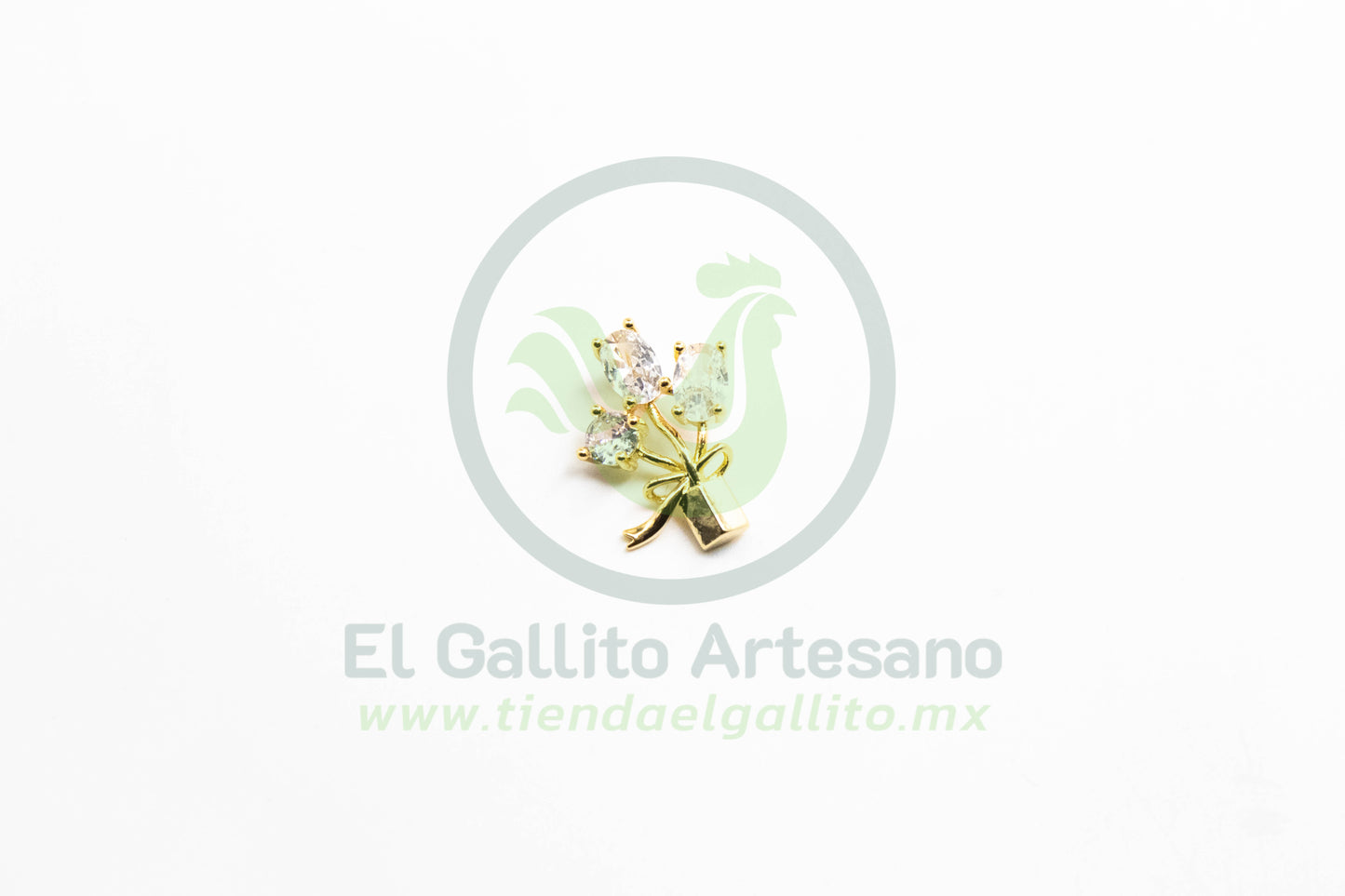 Dije Zirconia #174 | Maceta de Flores