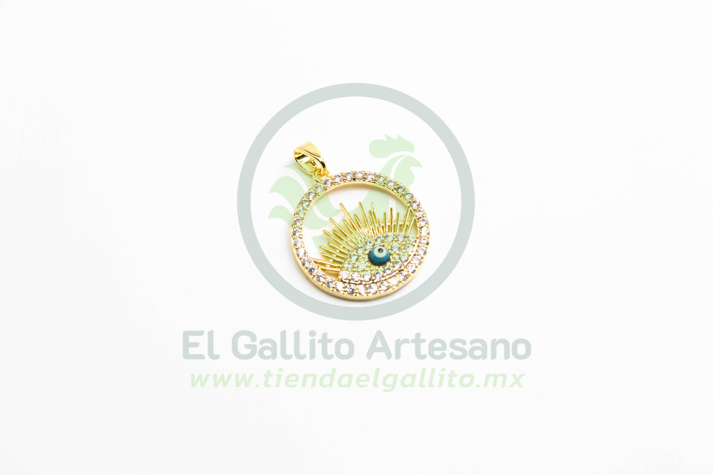 Zirconia #178 Ojo Turco Mini Medalla