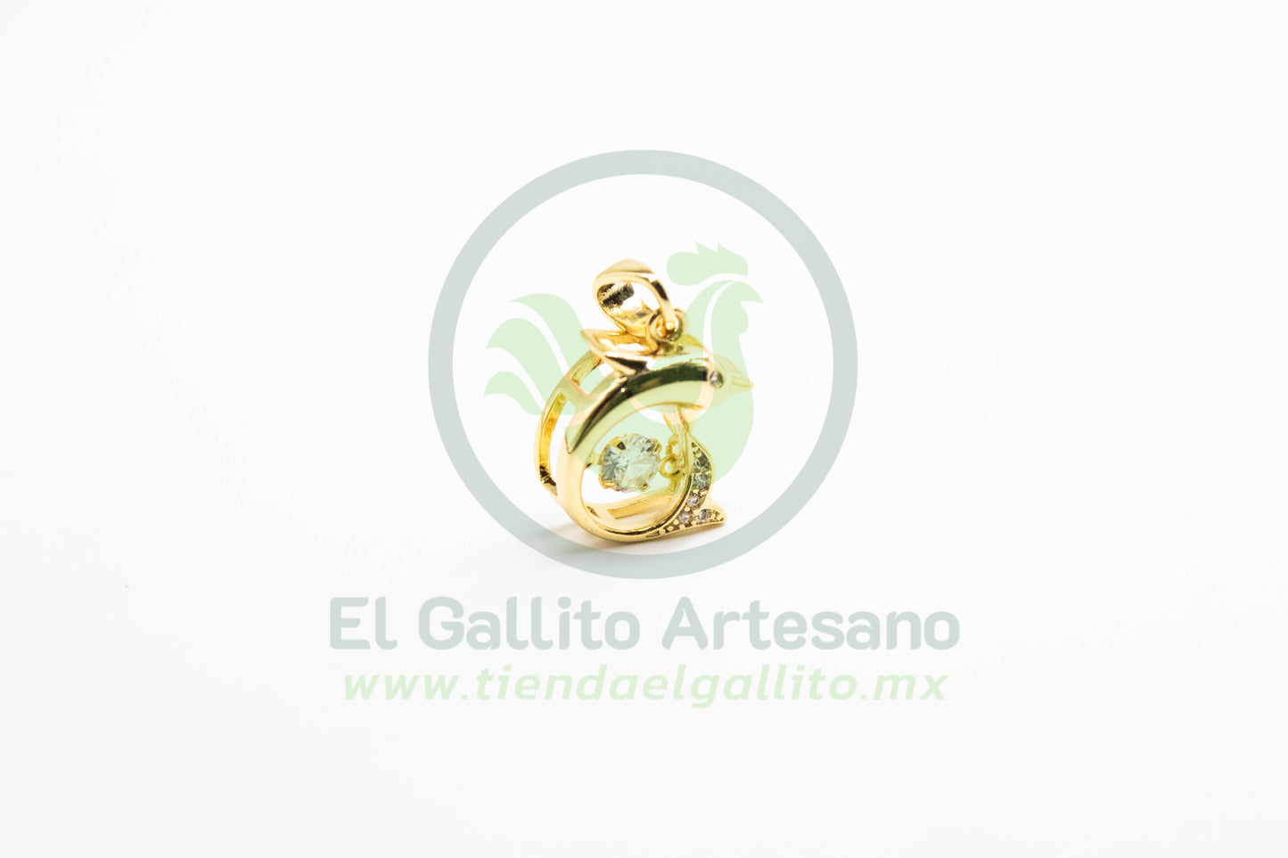 Dije Zirconia #210 | Delfín Cristal Centro