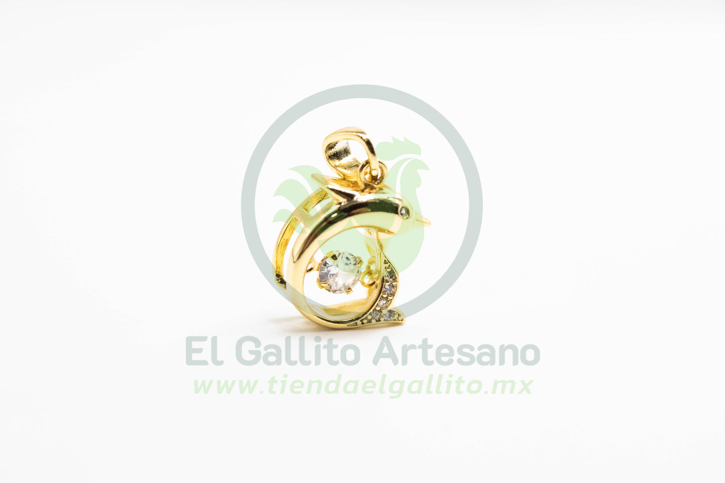 Dije Zirconia #210 | Delfín Cristal Centro