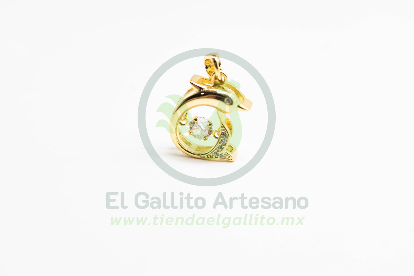 Dije Zirconia #210 | Delfín Cristal Centro