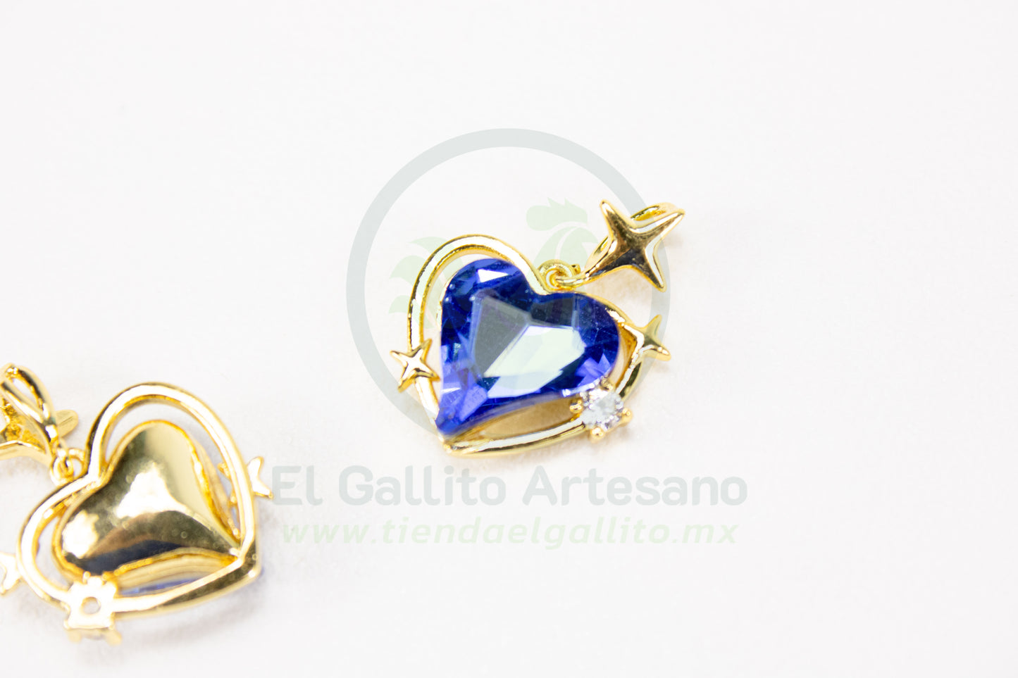 Dije Zirconia #250 | Corazón Azul