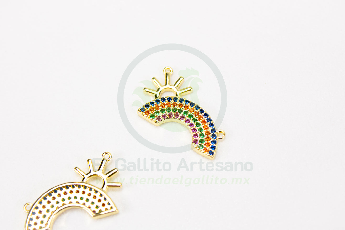 Dije Zirconia #257 | Arcoiris Sol Colores