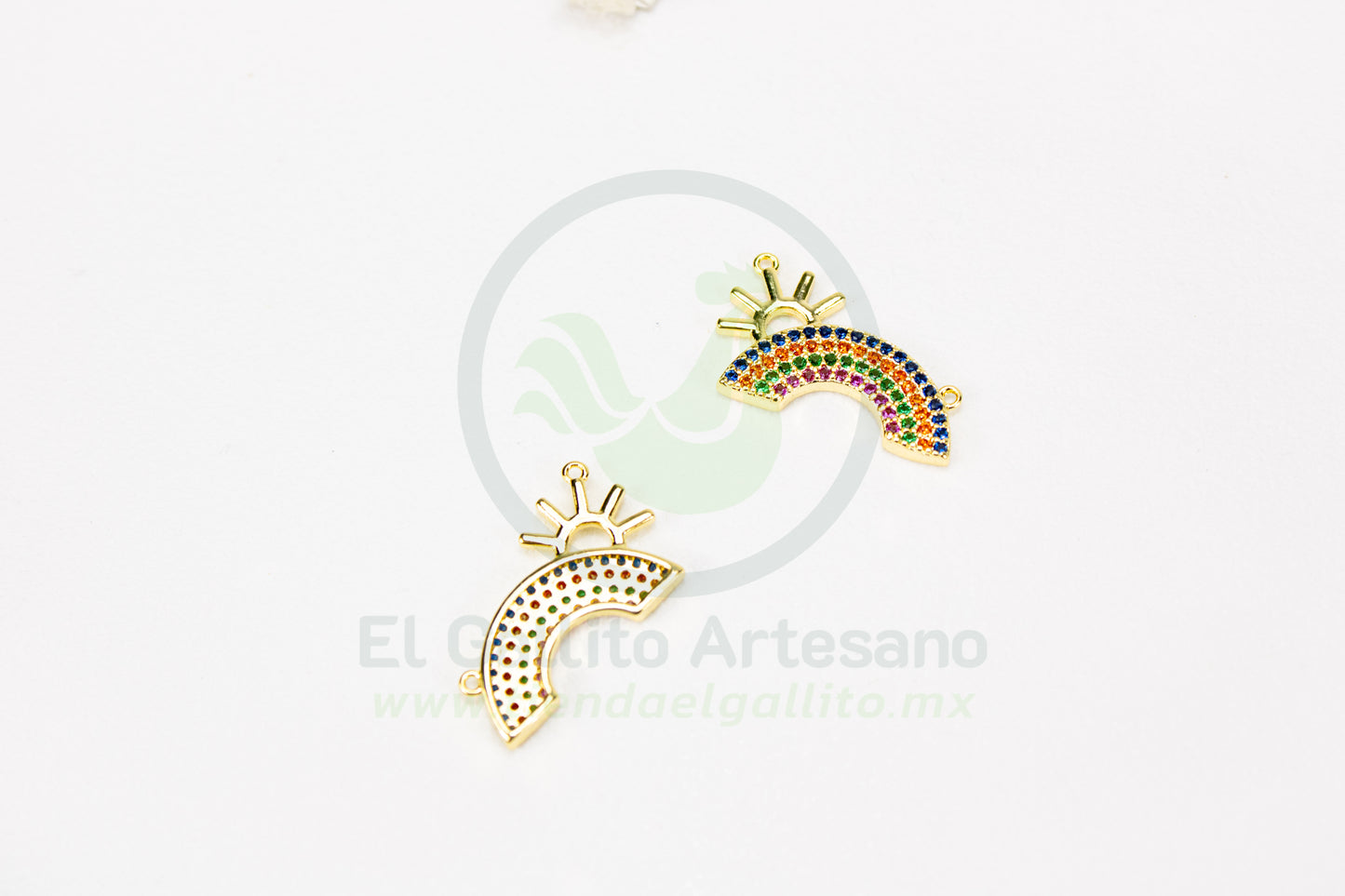 Dije Zirconia #257 | Arcoiris Sol Colores