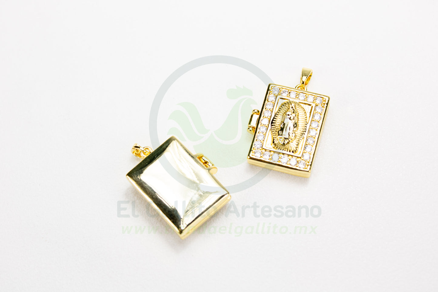 Dije Zirconia #260 | Relicario Virgen de Guadalupe