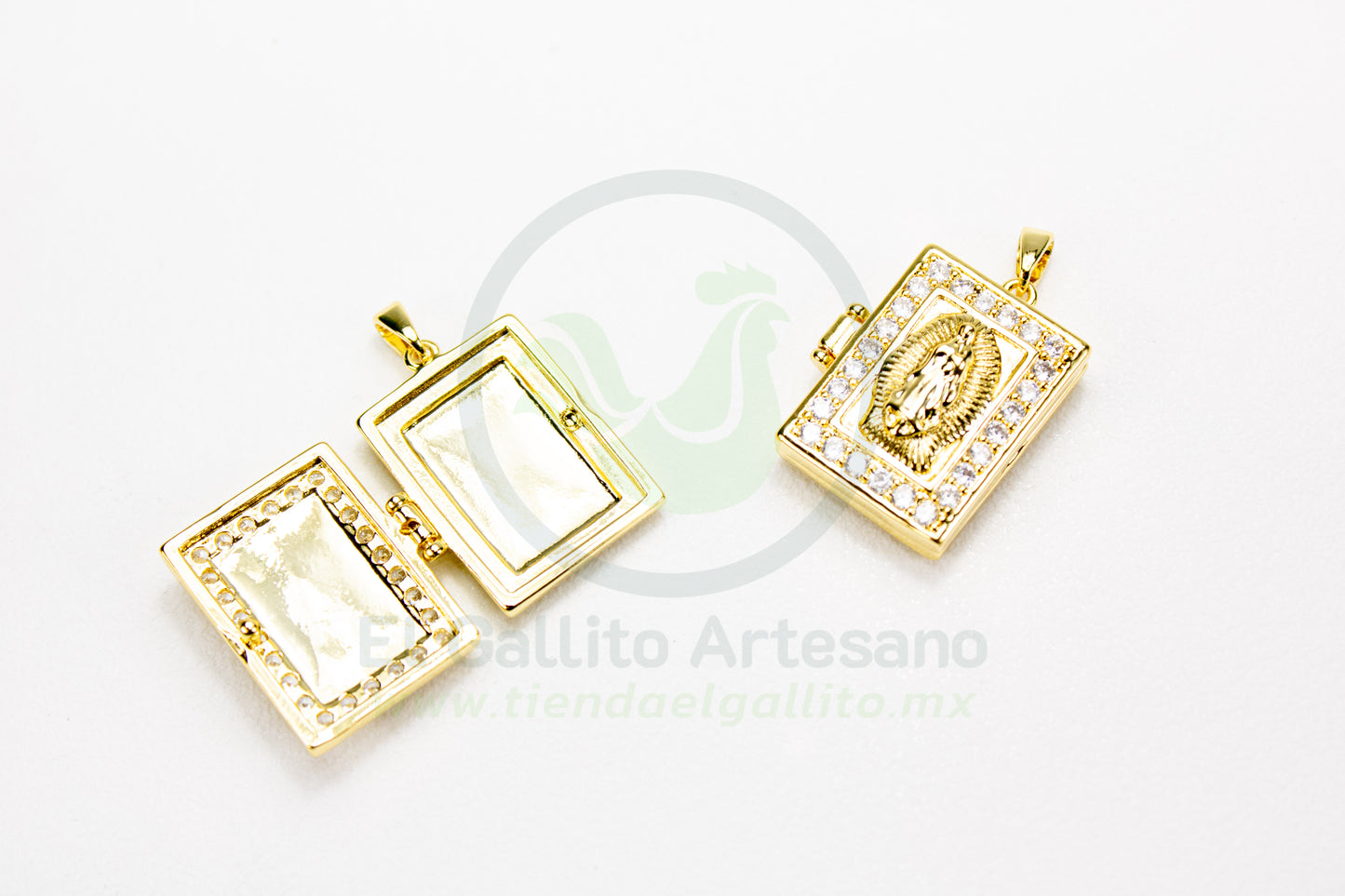 Dije Zirconia #260 | Relicario Virgen de Guadalupe