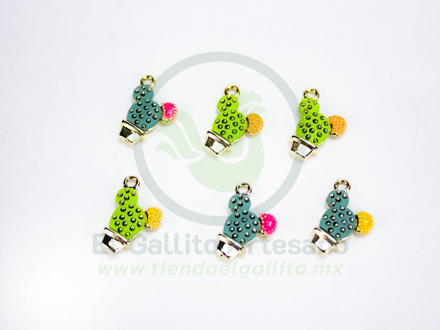 Dije #1 Esmaltado | Cactus