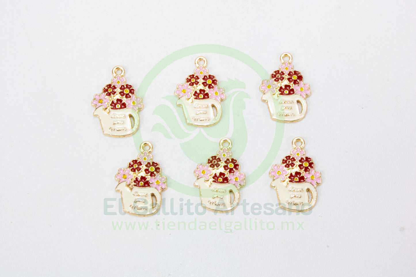 Dije #1 Esmaltado | Regadera Flores