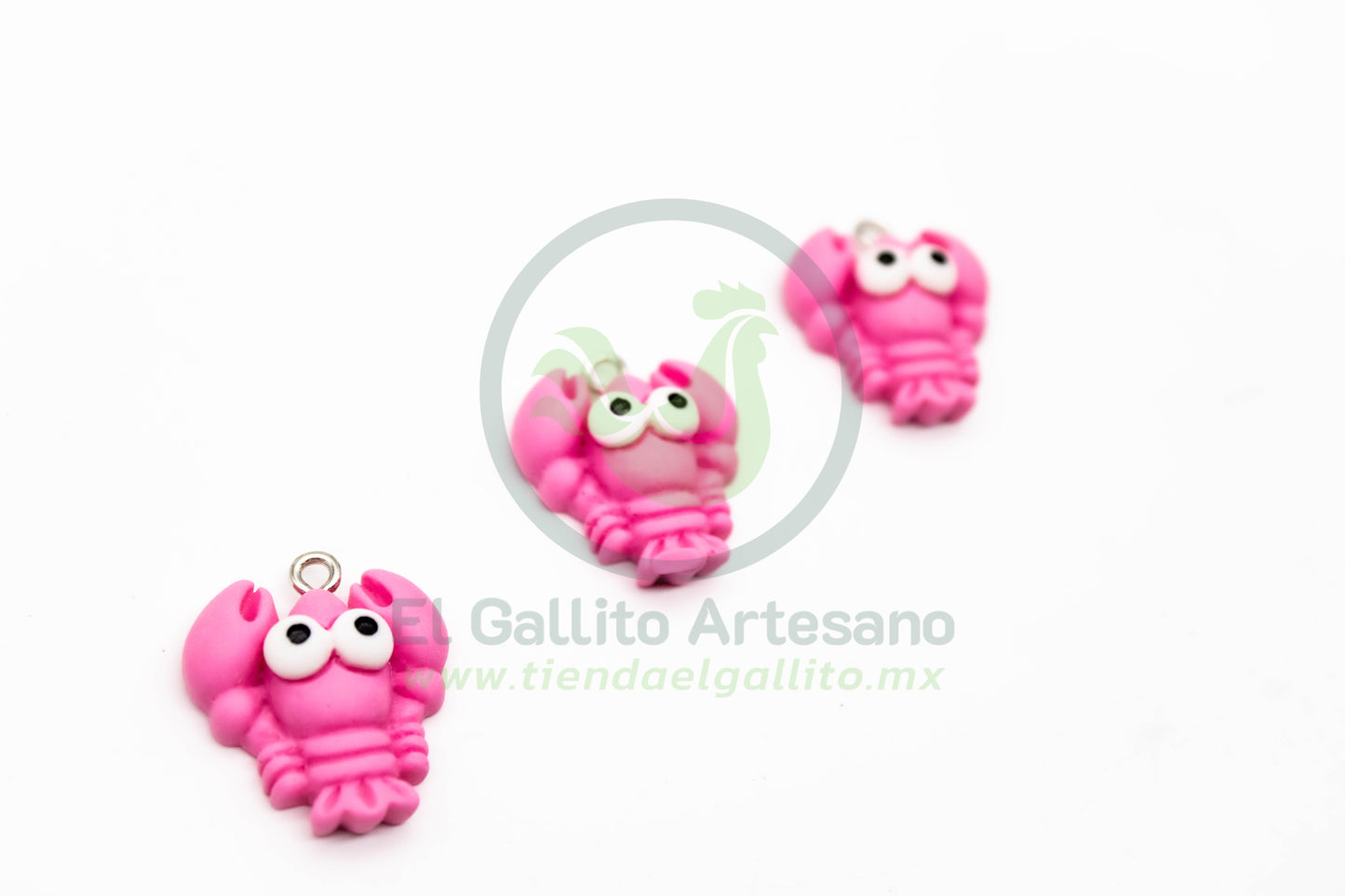 Cangrejo Rosa - Dije Acrílico