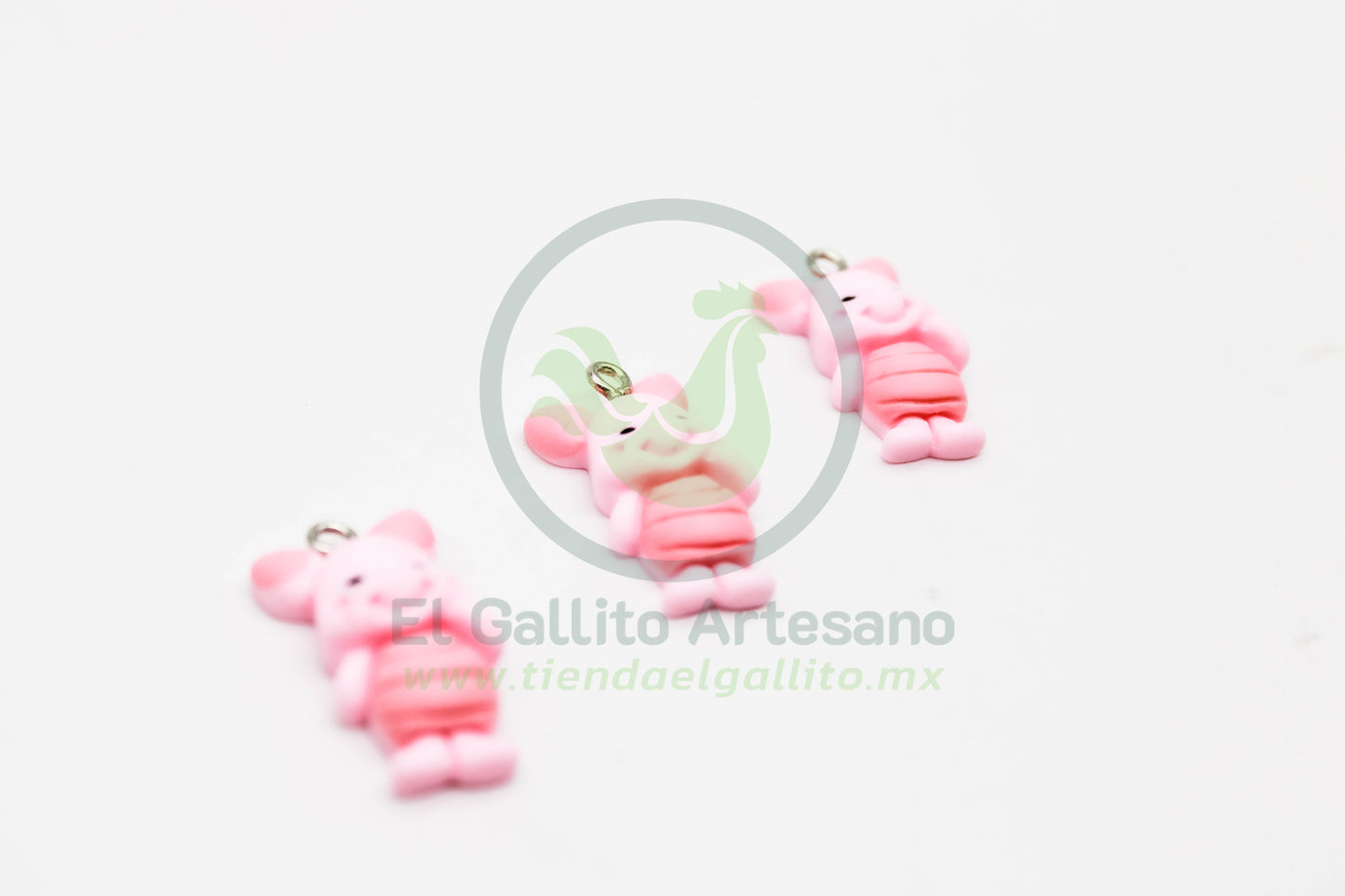 Piglet Parado - Dije Acrílico