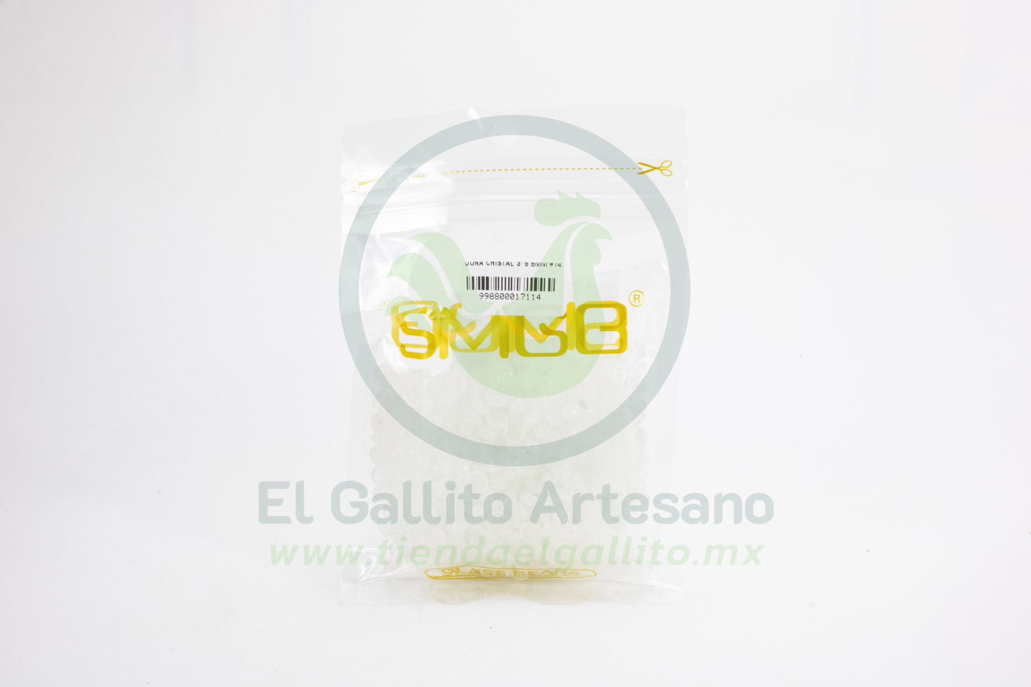Dona Cristal 3*6 6mm #141 | Blanco Lechoso Claro