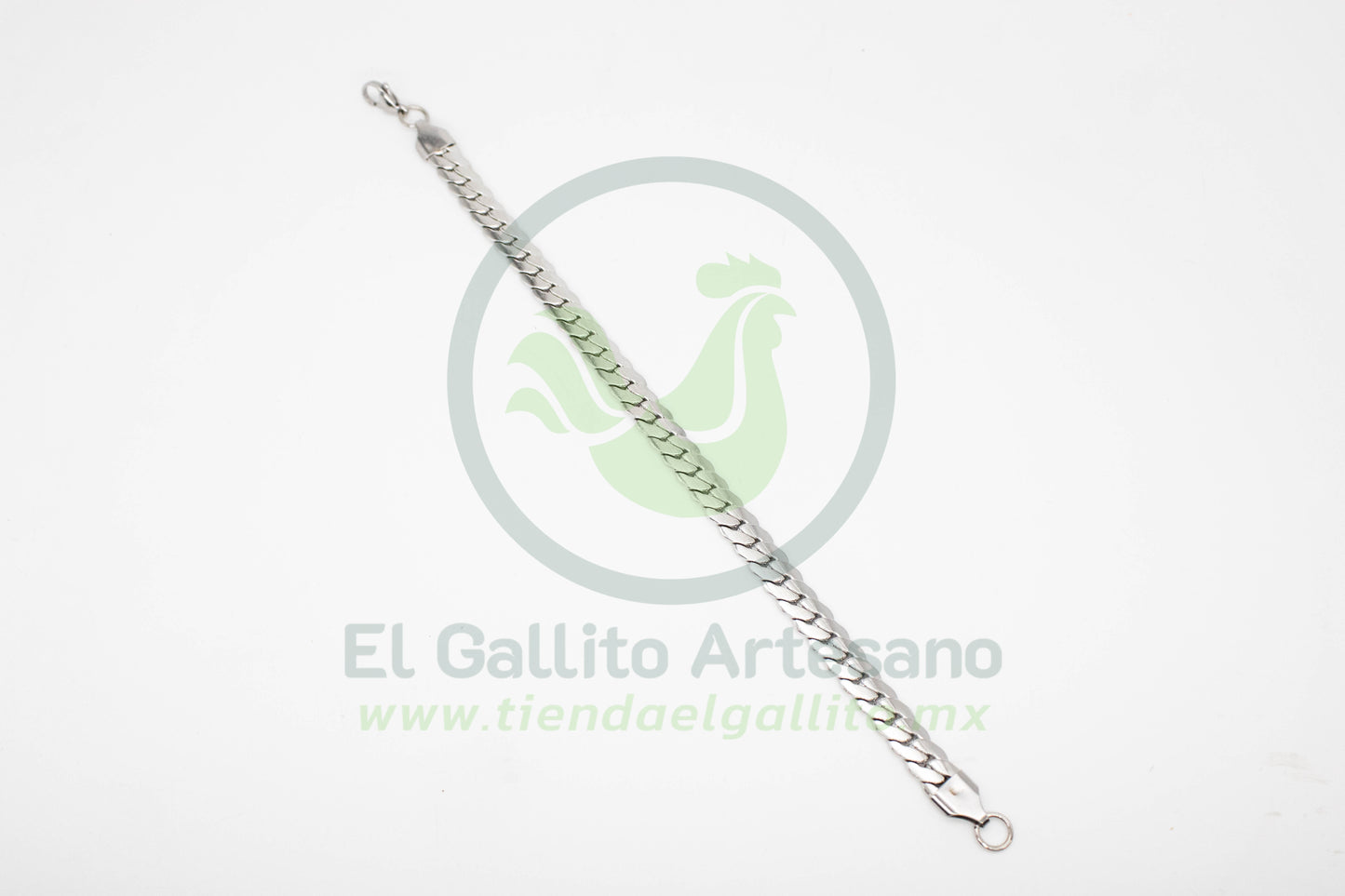 Esclava Acero 1.8-21cm Eslabón Espiga Plata