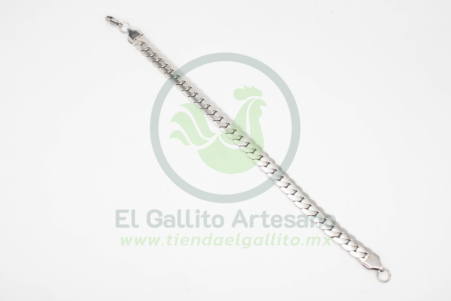 Esclava Acero 2.0-21cm Eslabón Espiga Plata