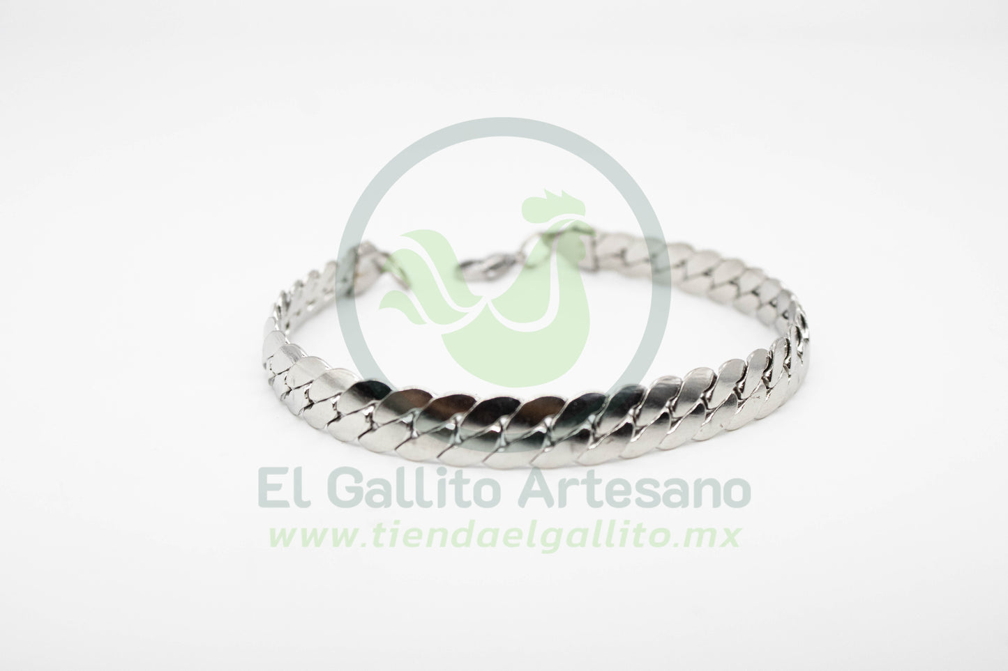 Esclava Acero 2.0-21cm Eslabón Espiga Plata