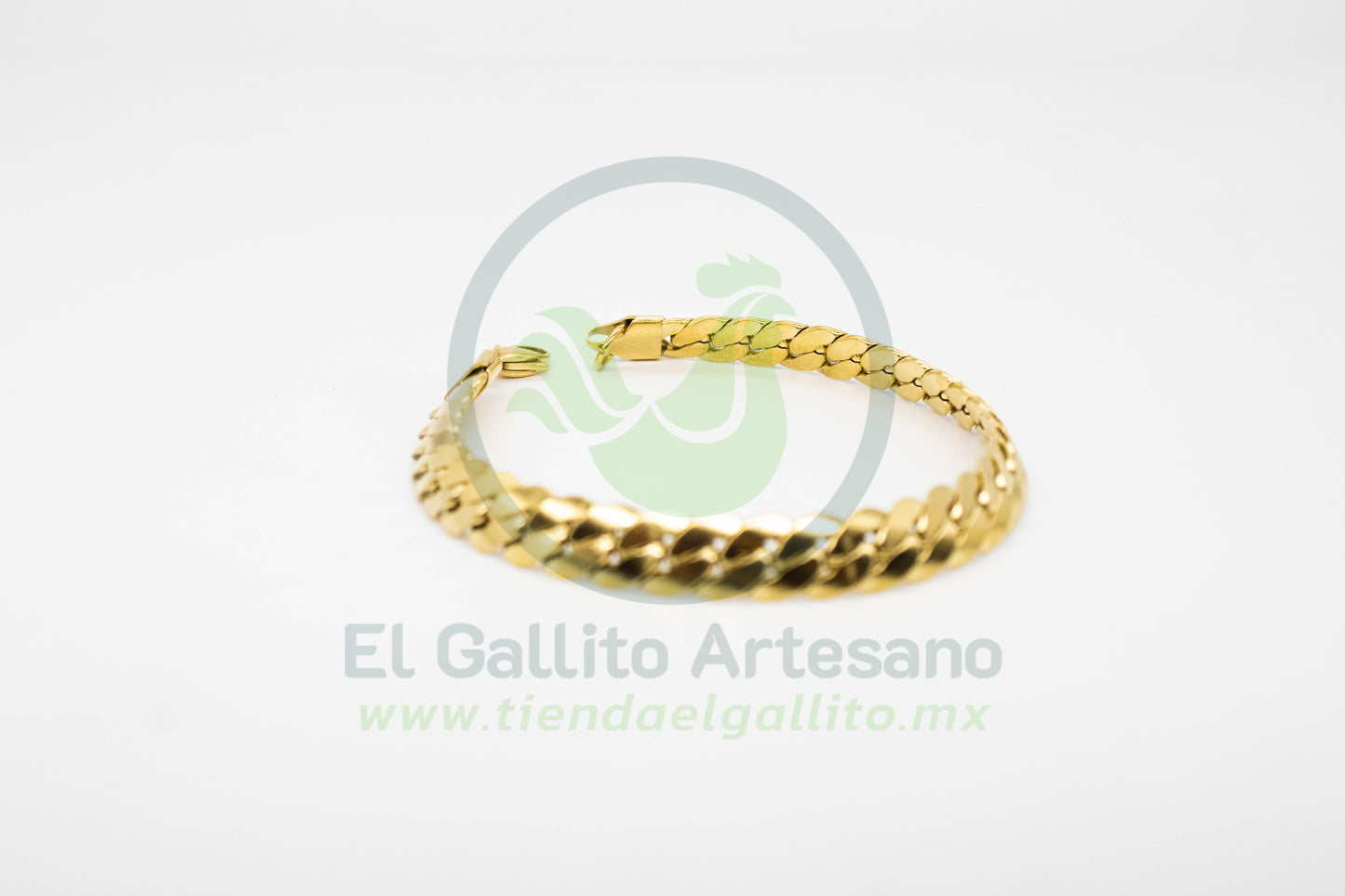 Esclava Acero 2.0-21cm Eslabón Espiga Plata