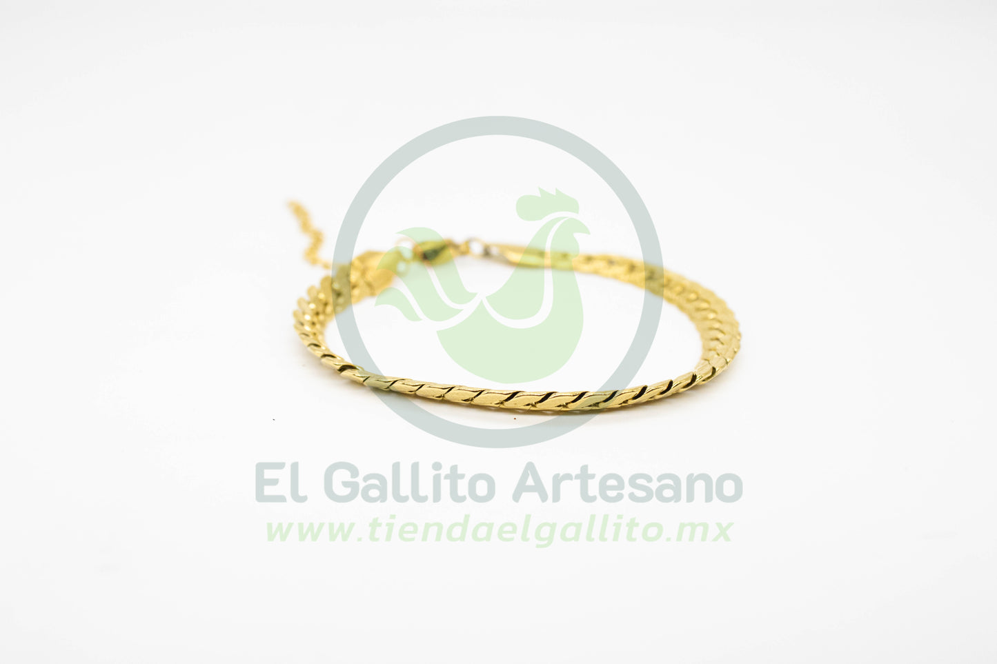 Esclava Acero 1.8-17+5cm Eslabón Espiga Plata