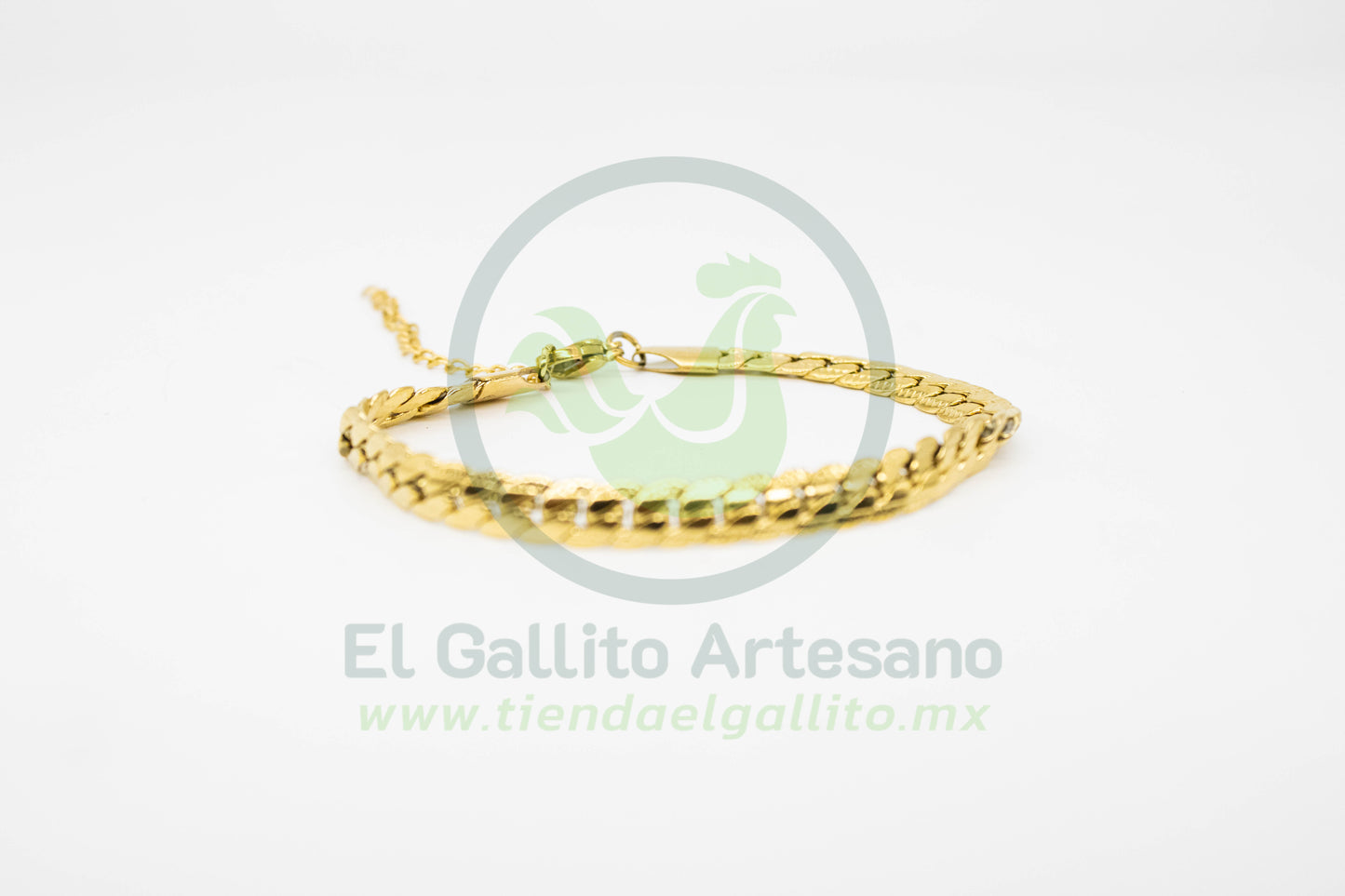 Esclava Acero 1.8-17+5cm Eslabón Espiga Plata