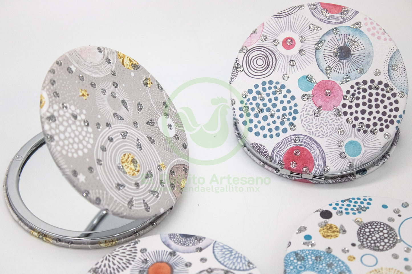 Espejo Estampado MD05 | Flor Gota Brillo