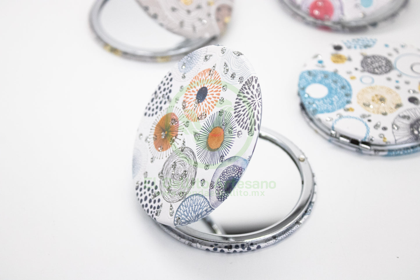 Espejo Estampado MD05 | Flor Gota Brillo