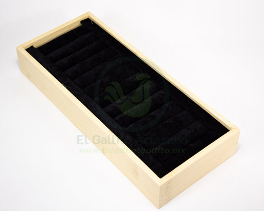 Exhibidor #156 Negro | Anillo Rectángulo