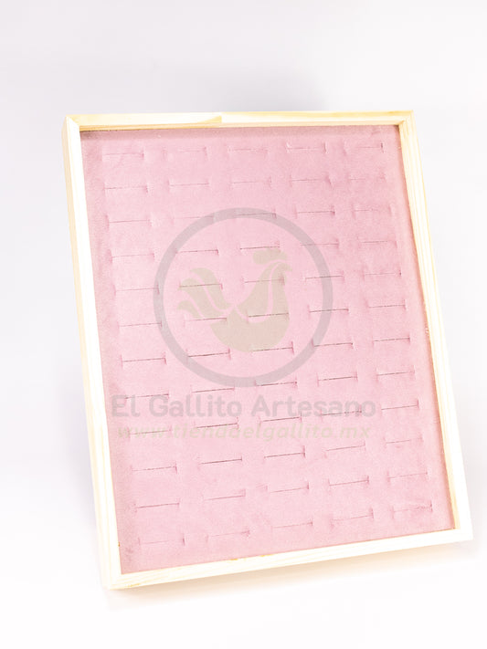 Exhibidor #138 Rosa | Anillo Madera