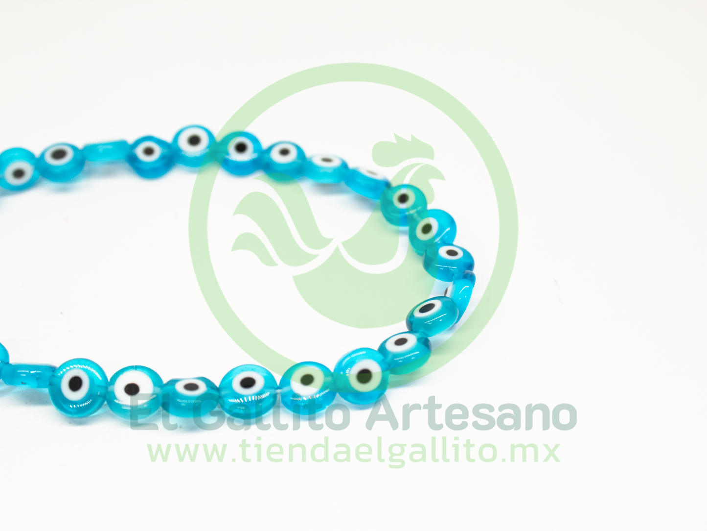 Ojo Turco Plano | Azul Turquesa