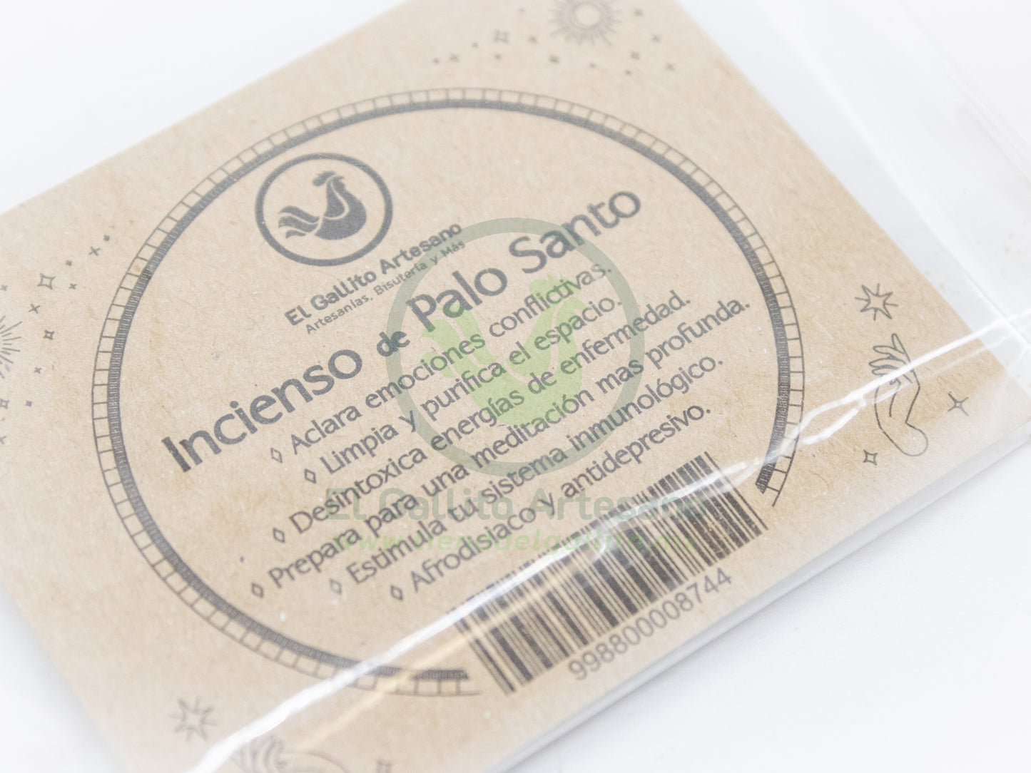 Incienso Palo Santo Tubo Comprimido