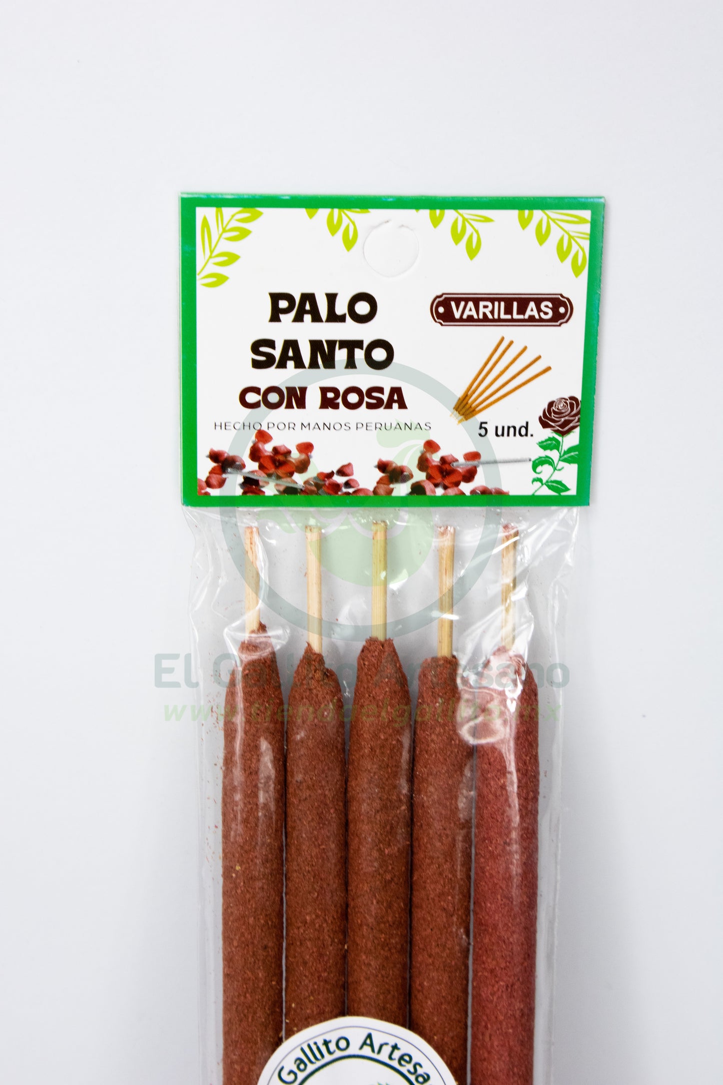 Palo Santo-Rosas 5pz