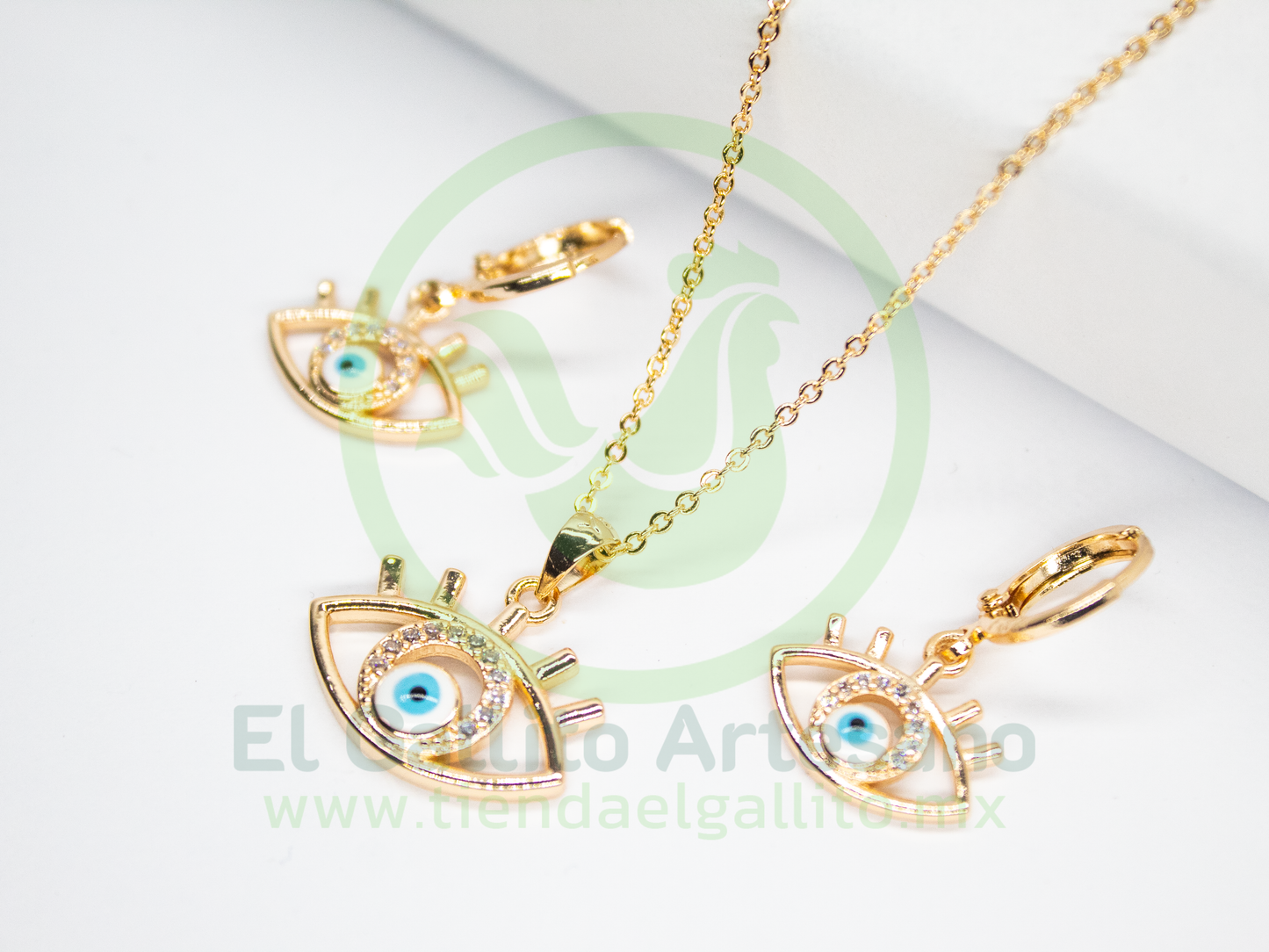 Juego Vivi 02 Zirconia - Ojo Turco Turquesa