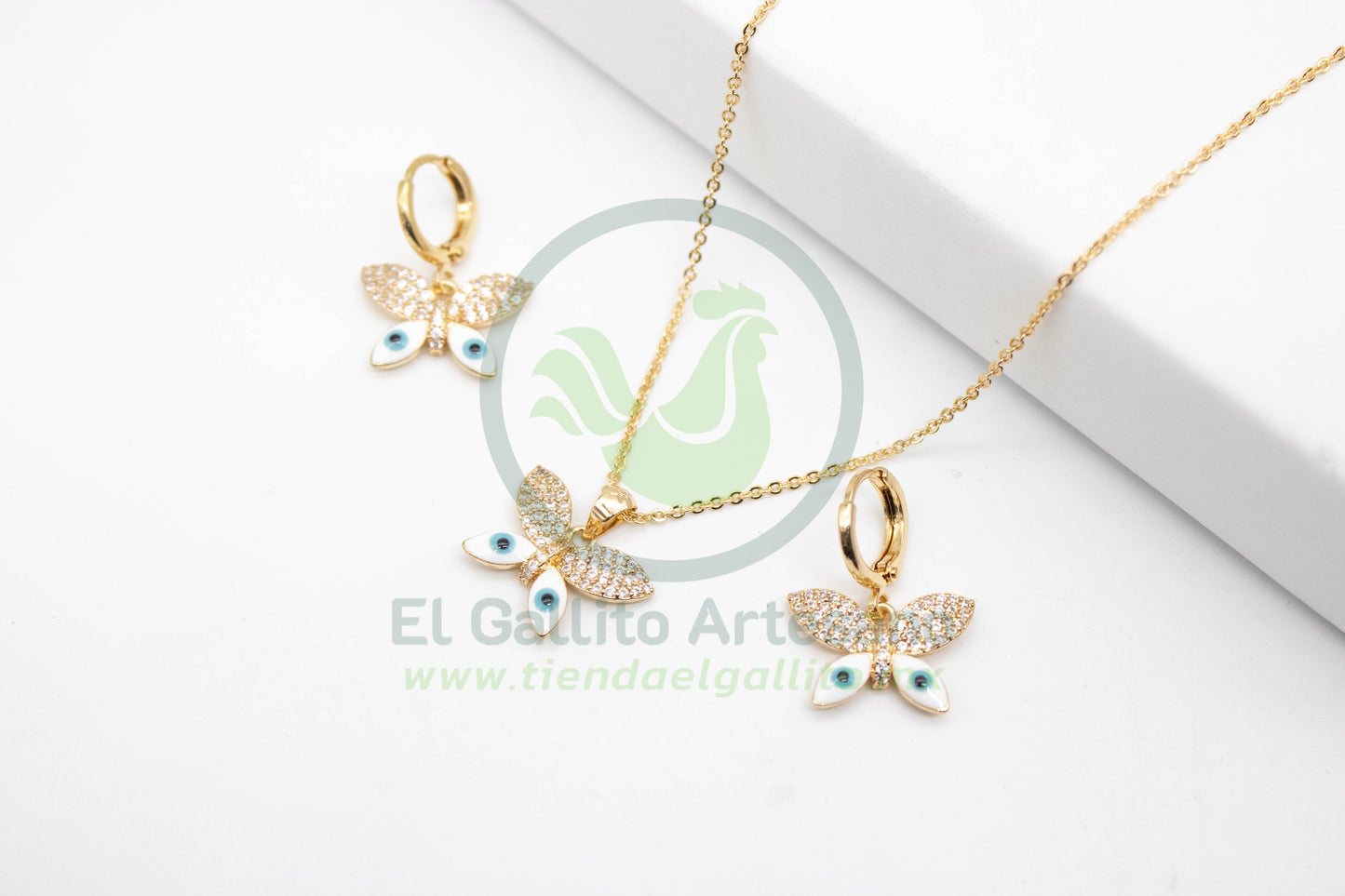 Juego Vivi 21 | Mariposa Cristales Ojito Blanco