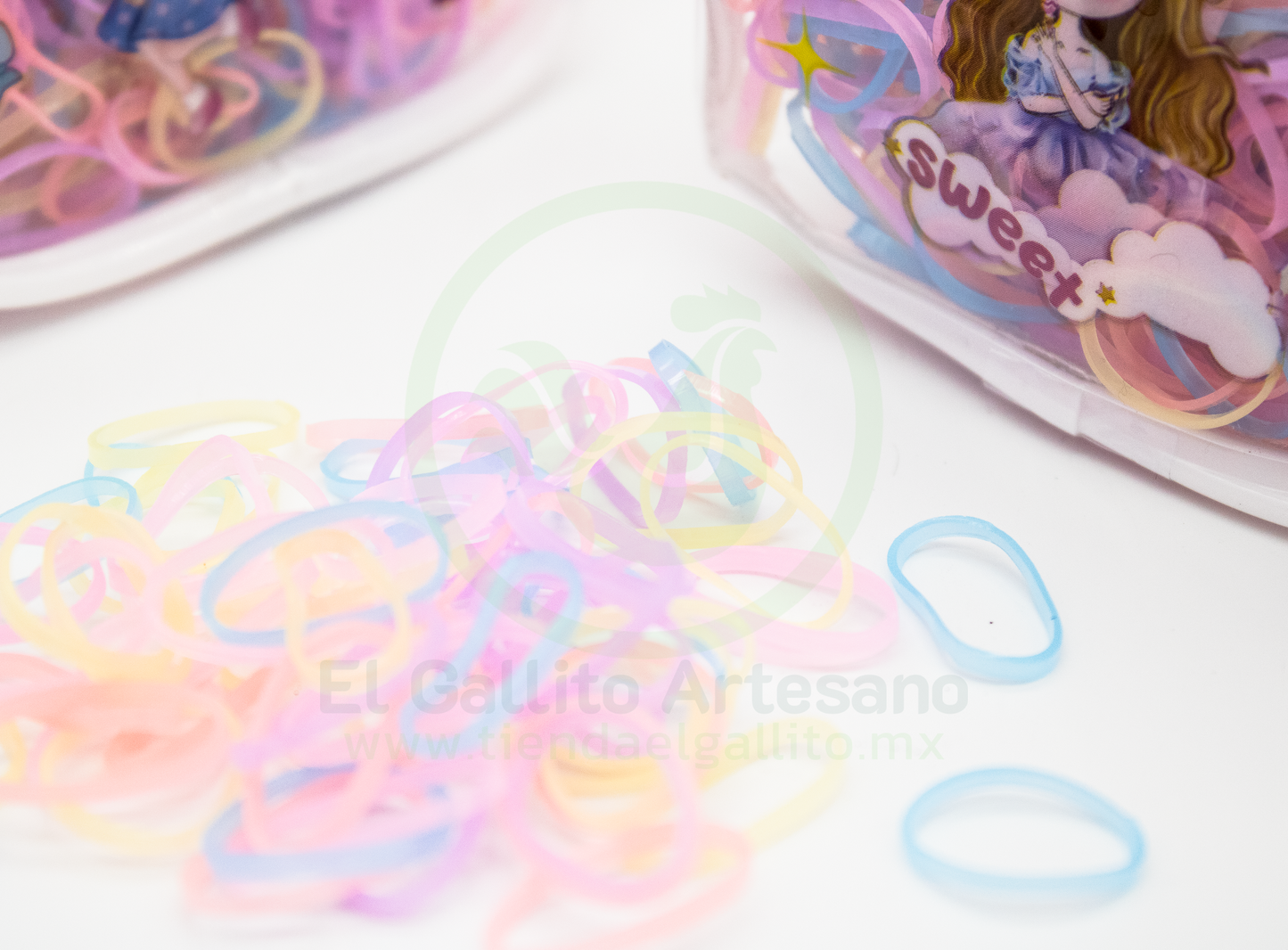 Liguitas 3B Finas En Estuche 350pz Surtidas Pastel