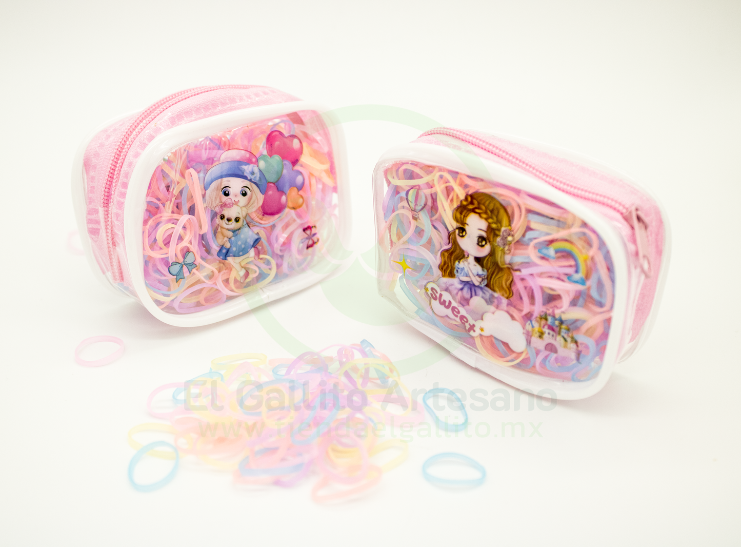 Liguitas 3B Finas En Estuche 350pz Surtidas Pastel