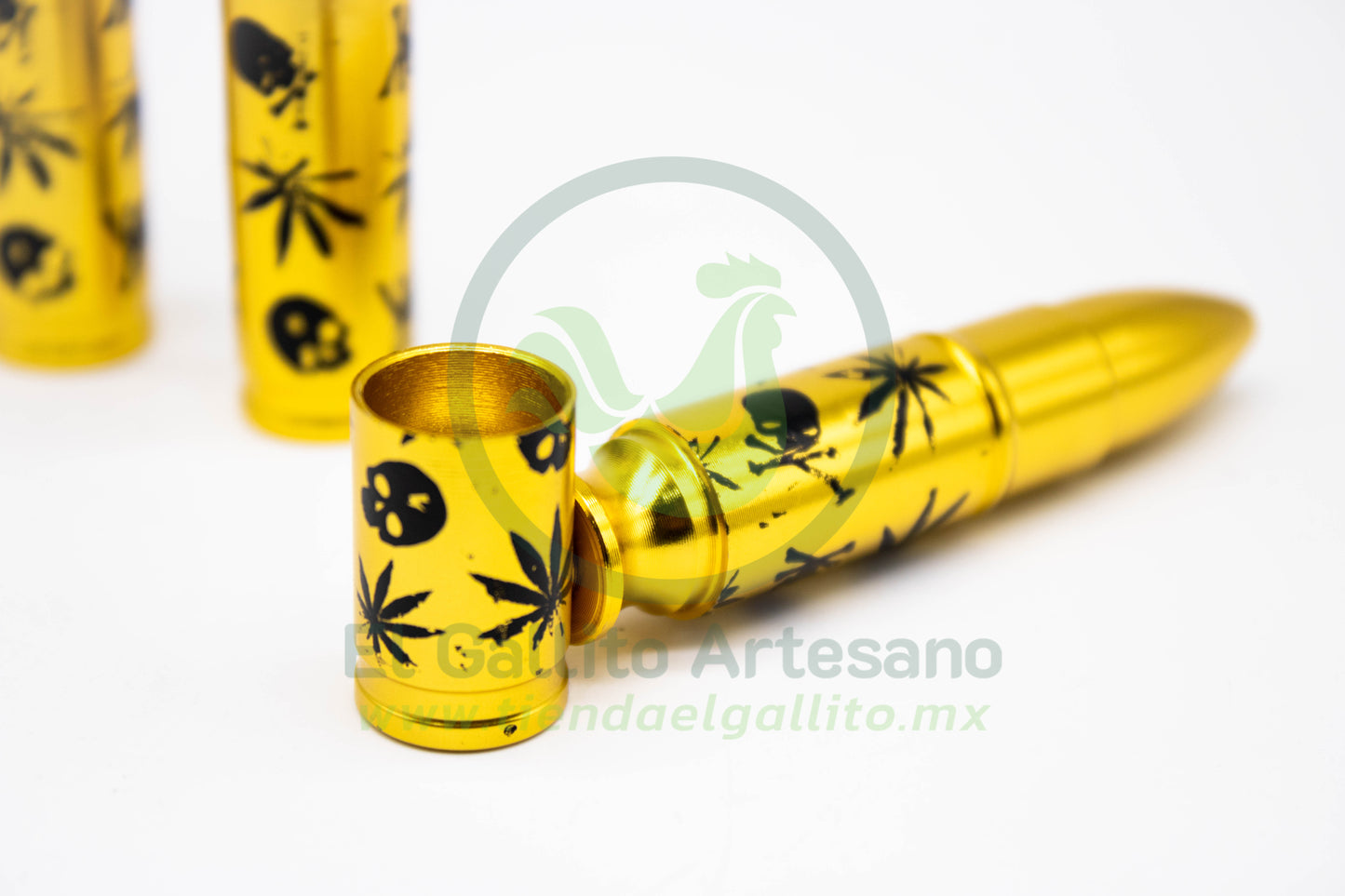 Pipa CA302 | Munición Dorado Calaveras Desarmable