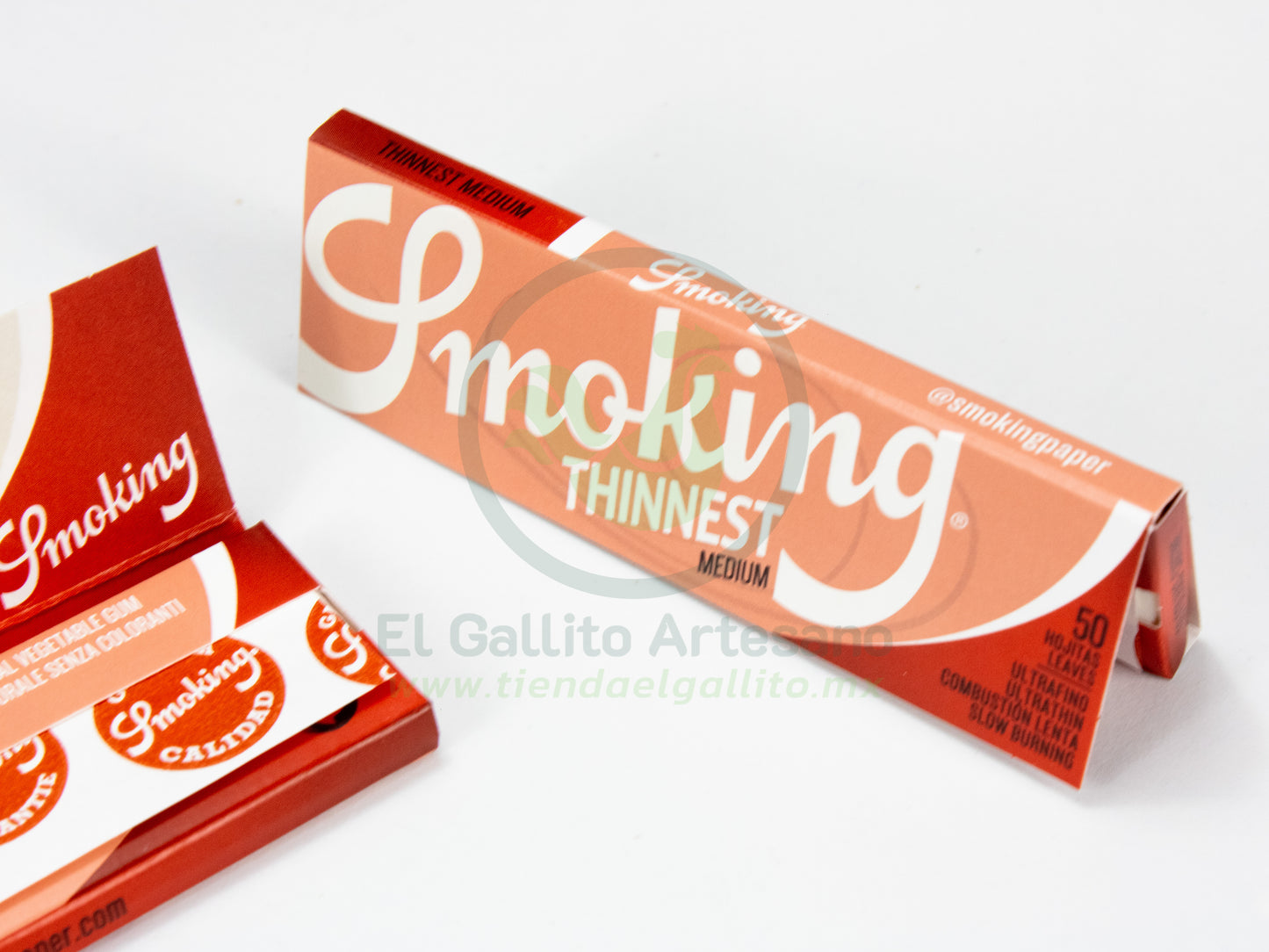 Smoking Thinnest Rojo (25Pz)