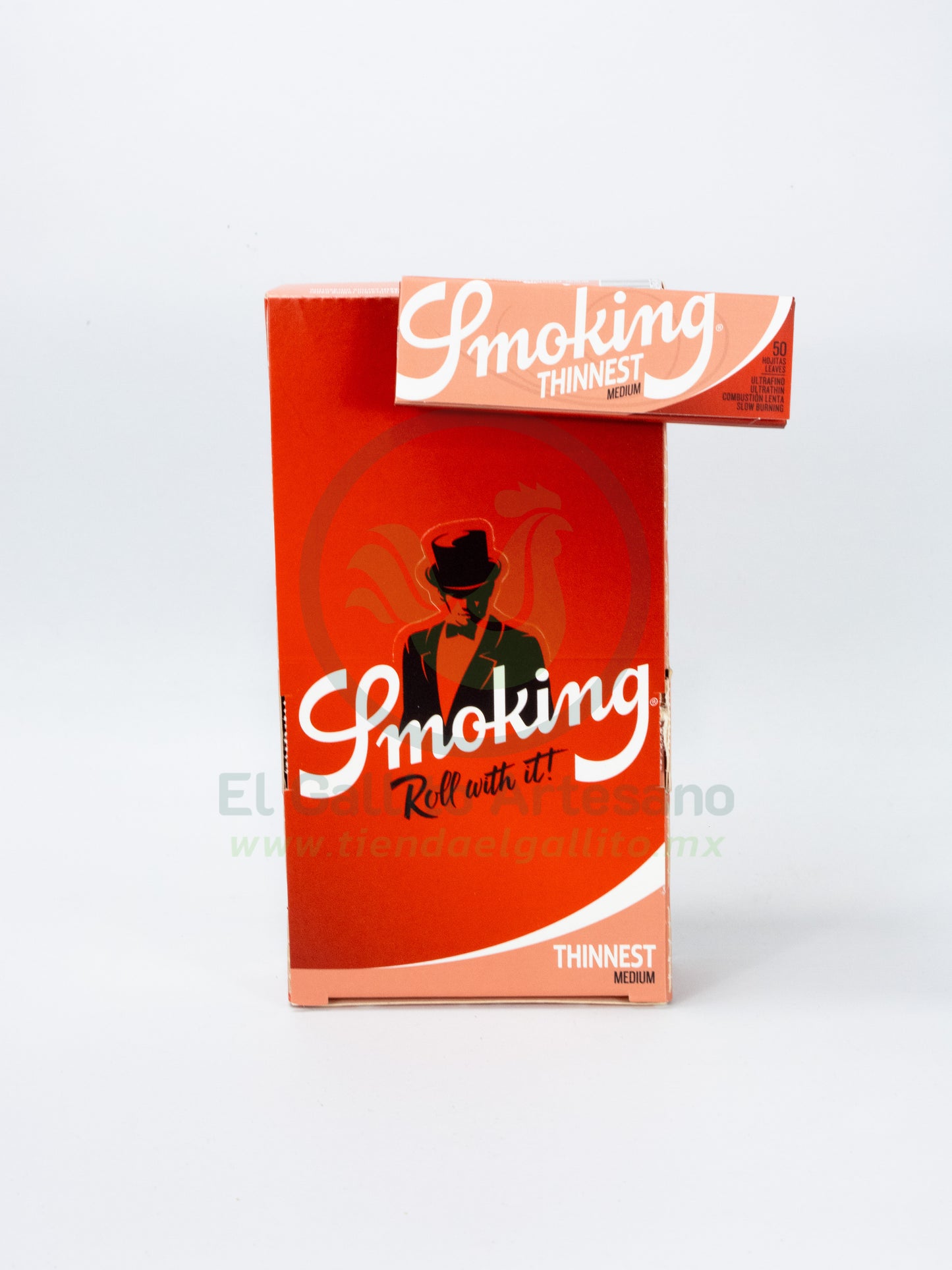 Smoking Thinnest Rojo (25Pz)