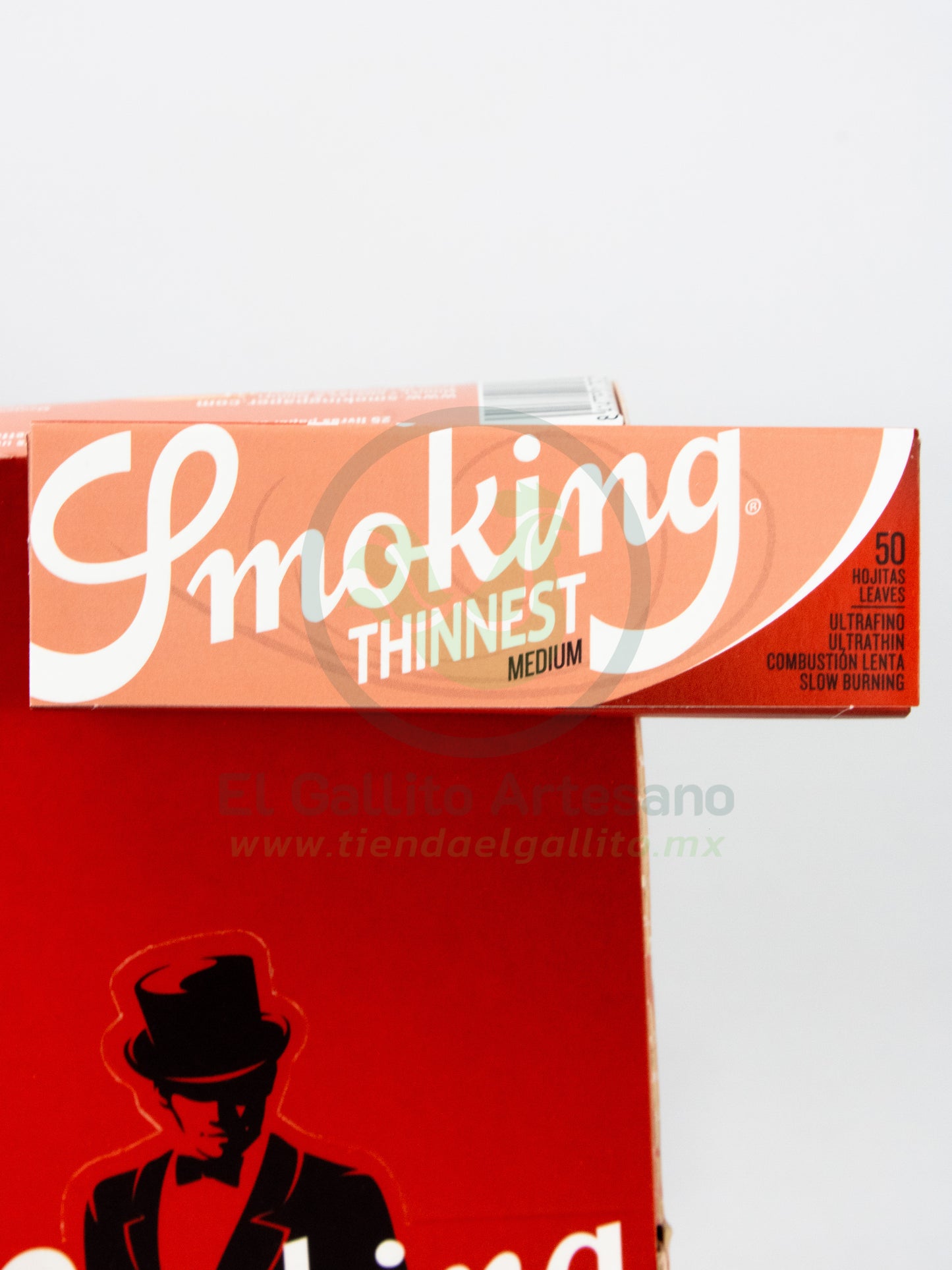 Smoking Thinnest Rojo (25Pz)