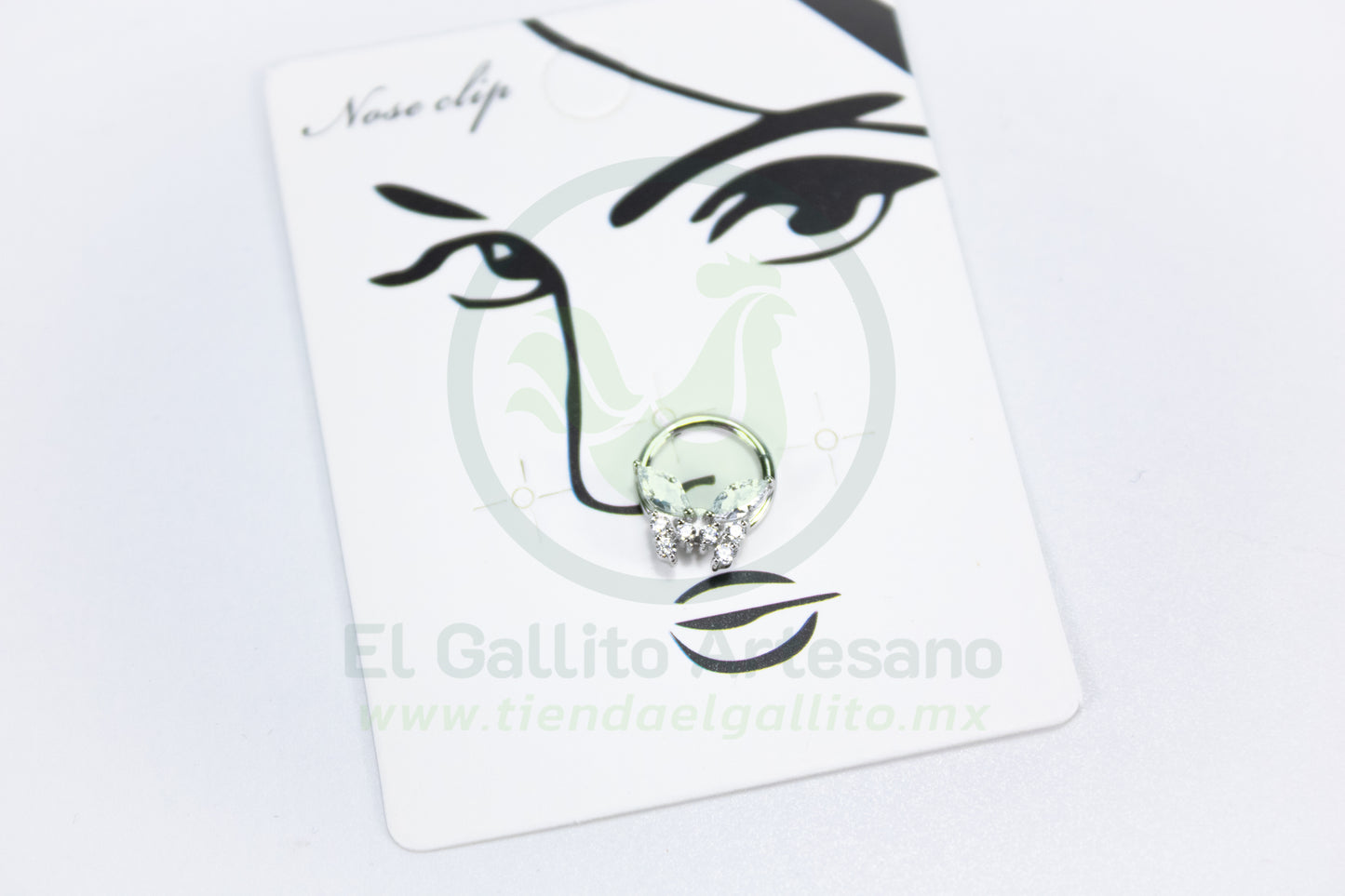 Piercing 24-4 MD04 | Septum Mariposa Niquelado