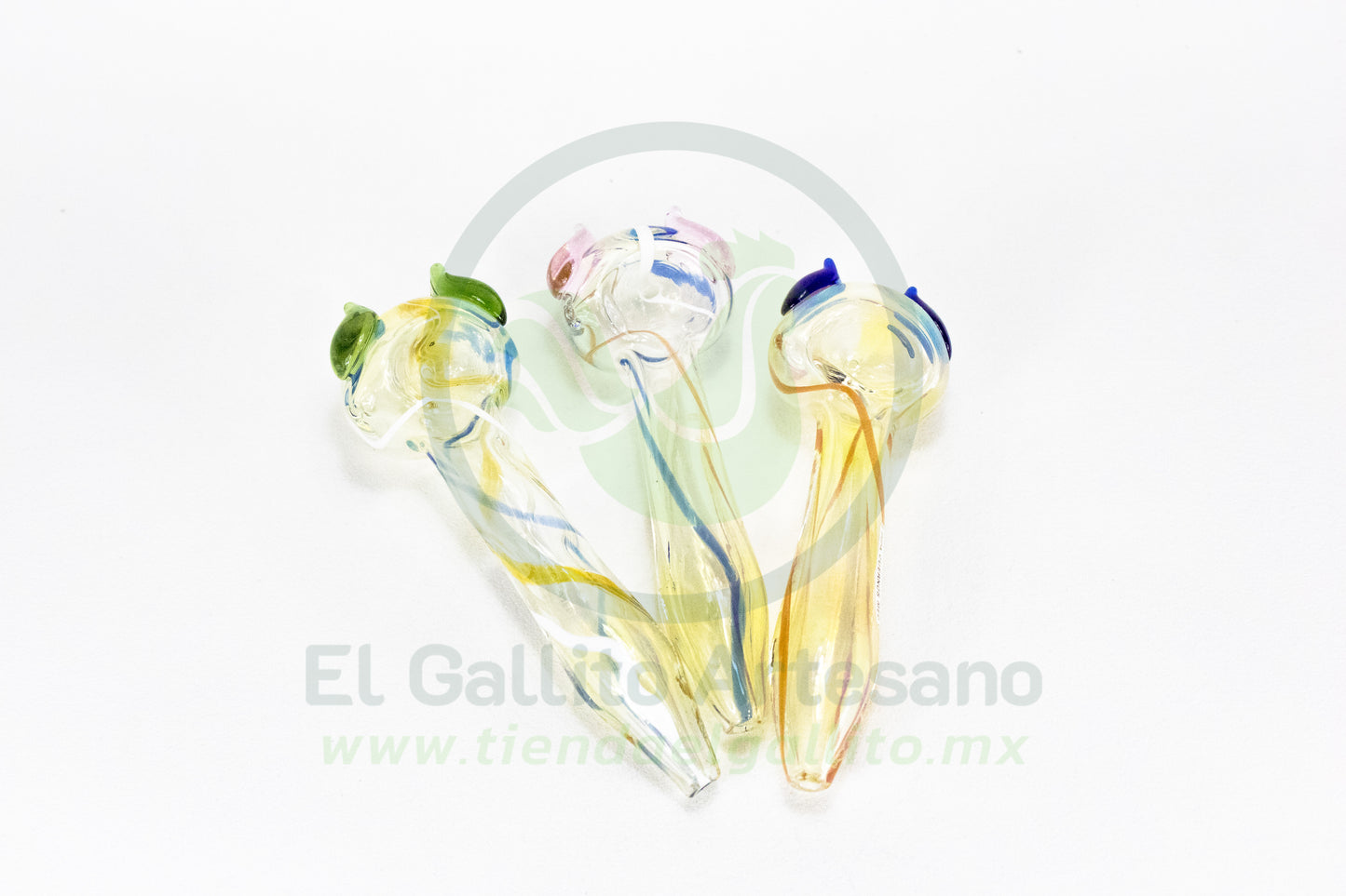 Pipa Cuernos Med Dorada