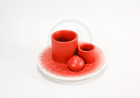 Porta Incensario Jcsmj06-2 | Loto Rojo Blanco