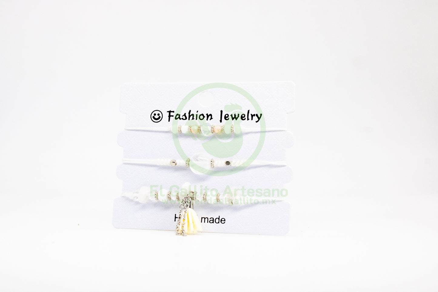 Pulsera 3 Hilos MD13 | Mechudo Cristal Jumbo