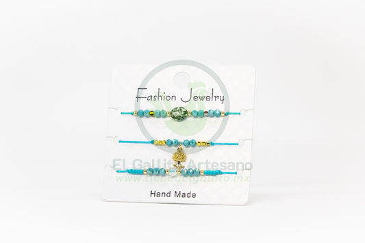 Pulsera 3 Hilos MD04 | Turquesa Árbol de la Vida