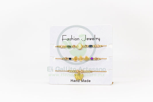 Pulsera 3 Hilos MD09 | Citrino