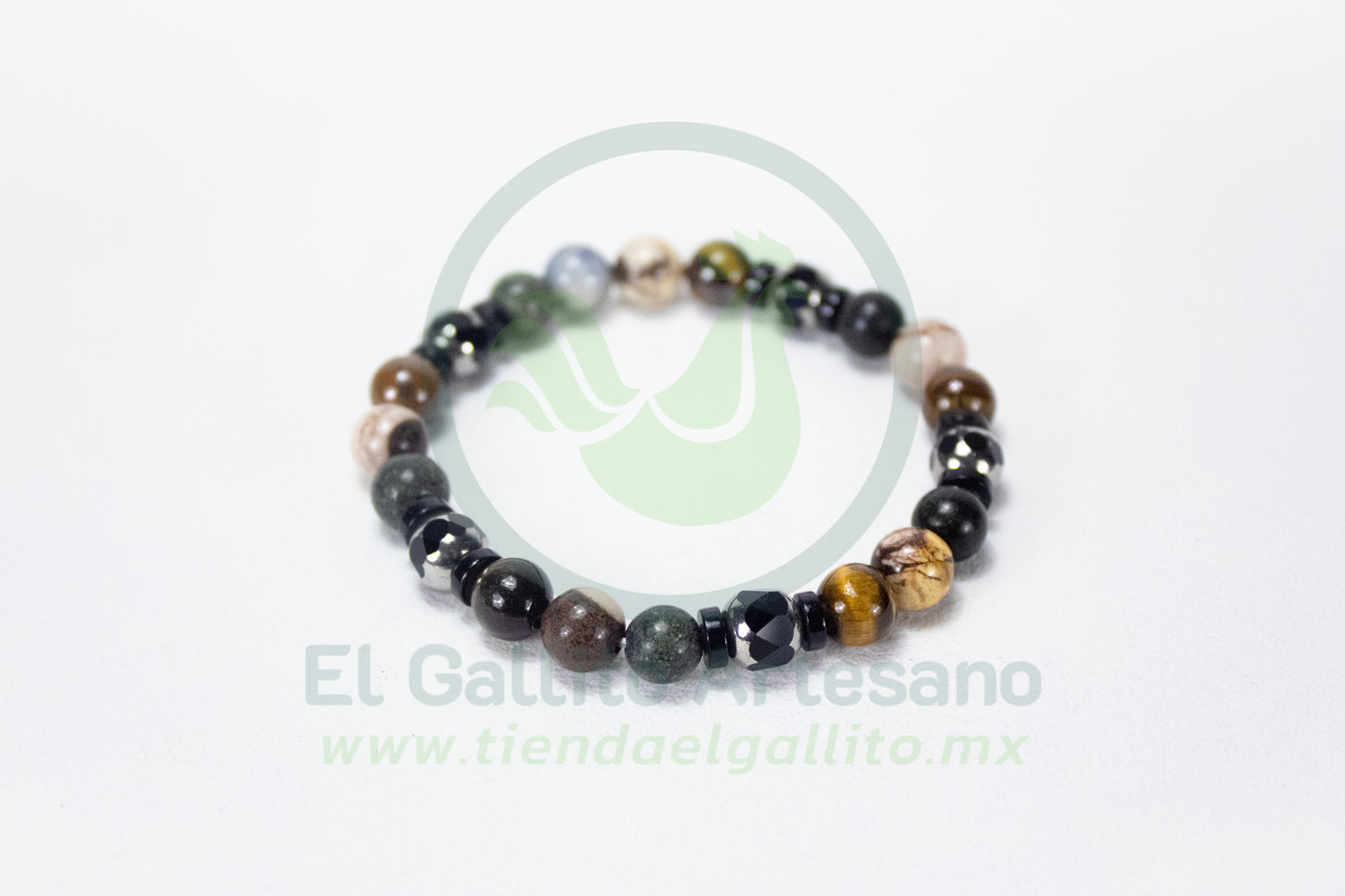 Pulsera A25-1 BLM #03 | Acerina Facetada Tigre